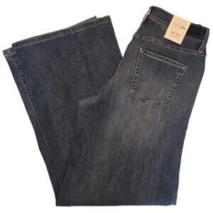 NWT 29 x 32 Women's Hint of Blu Wide Leg High Rise Blue Jeans MSRP $79